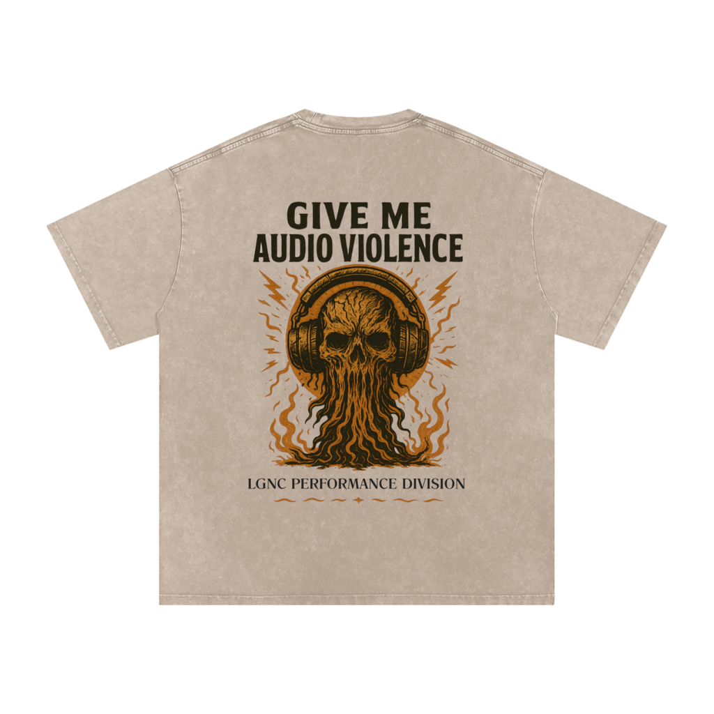 Audio Violence Oversized Cotton T (LIGHT COLOURS)