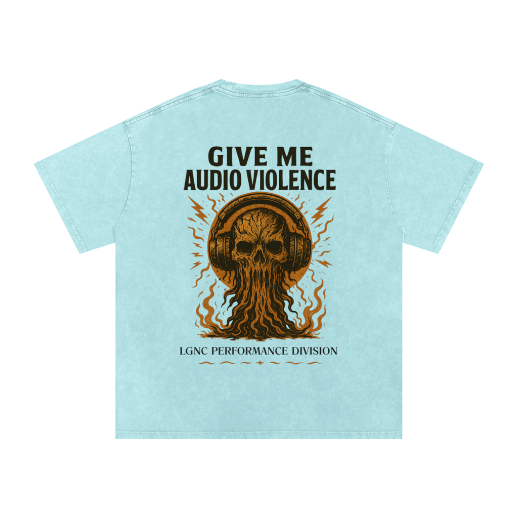 Audio Violence Oversized Cotton T (LIGHT COLOURS)
