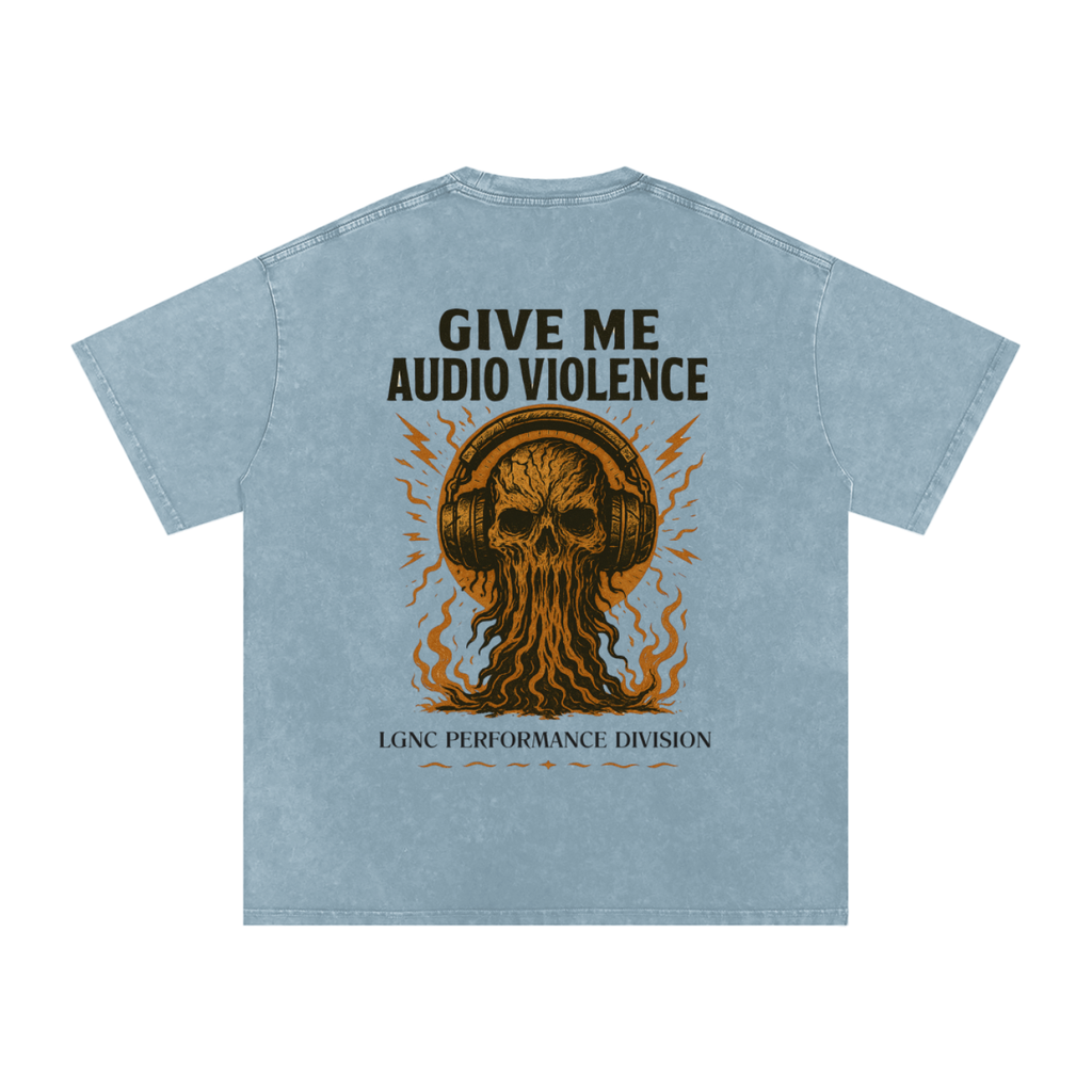 Audio Violence Oversized Cotton T (LIGHT COLOURS)