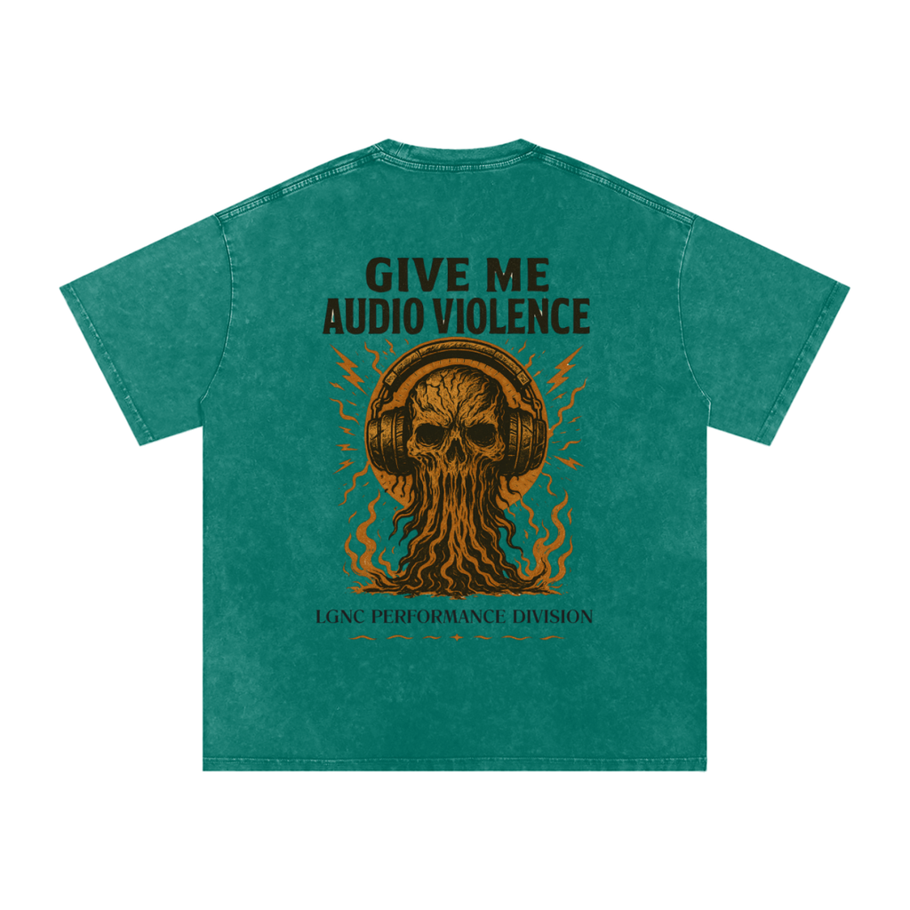 Audio Violence Oversized Cotton T (LIGHT COLOURS)
