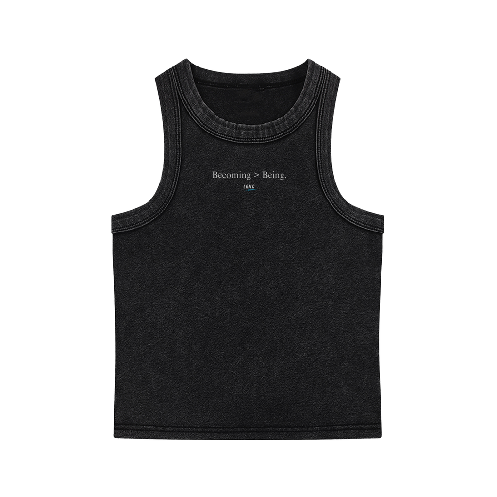 Becoming > Being Womens Performance Singlet