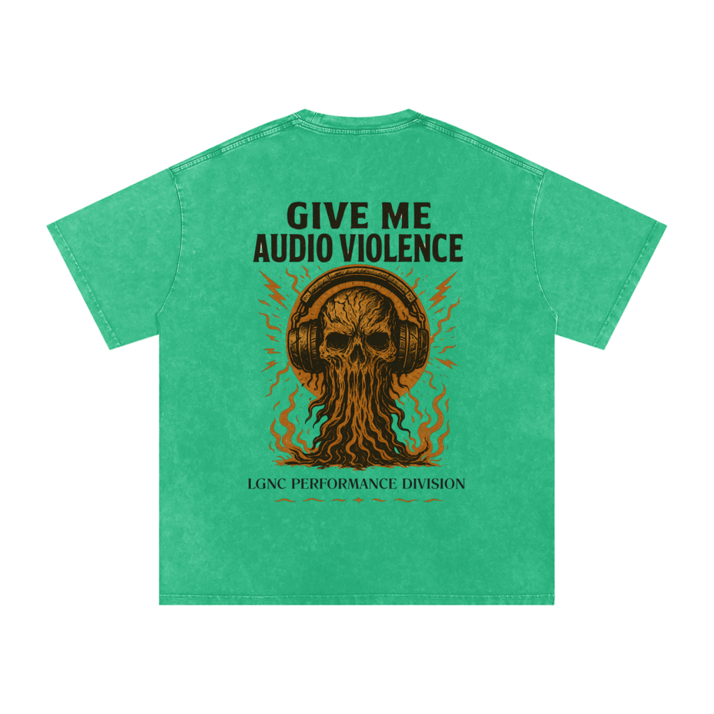 Audio Violence Oversized Cotton T (LIGHT COLOURS)